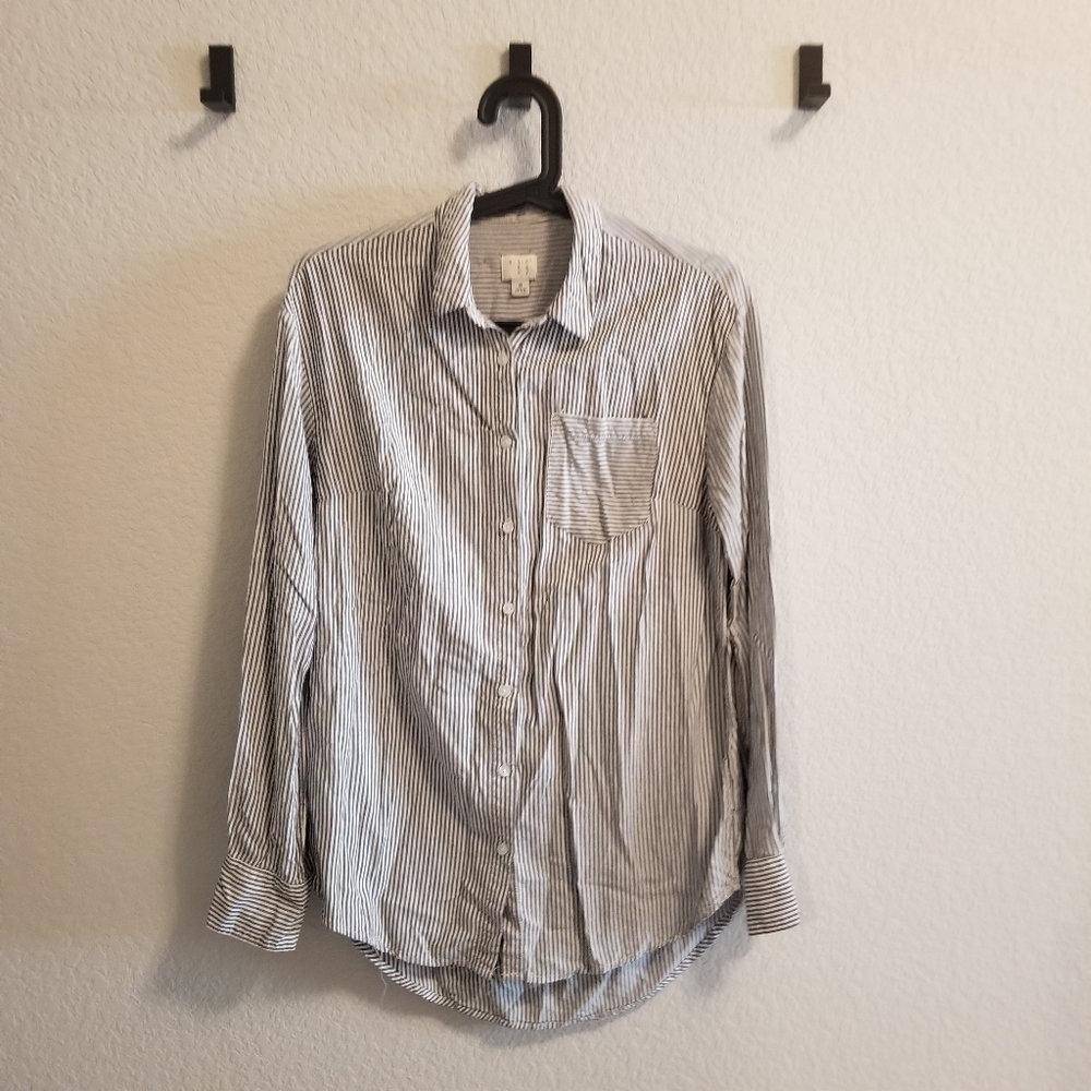 Button down striped shirt